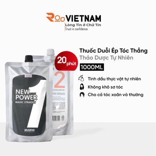 Thuốc Duỗi Tóc Ép Thẳng Mugens Power Magic Straight Chiết Xuất Từ Thảo Dược Hàn Quốc