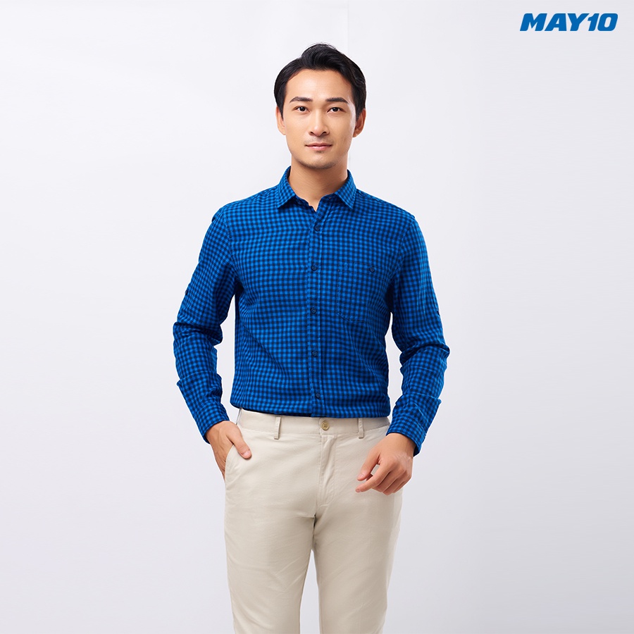 Áo sơ mi nam dài tay May 10 dáng Regularfit mã 010121037 màu 431