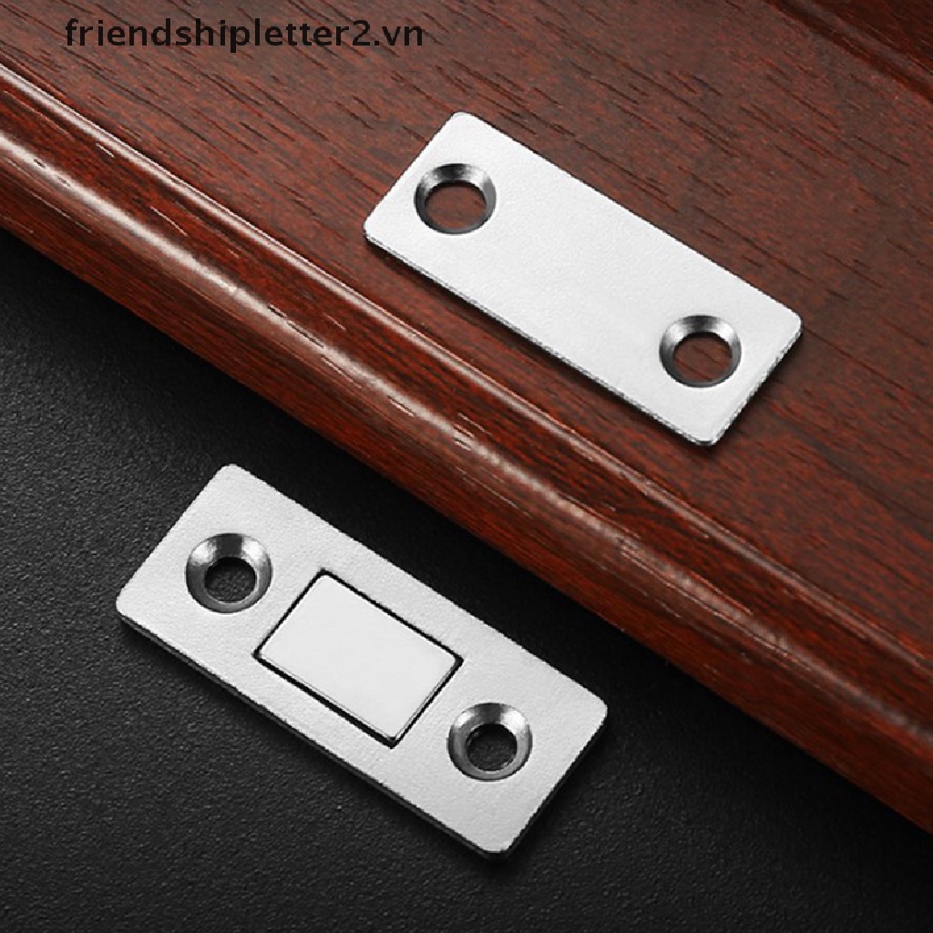 Set 2 Chốt Cửa Từ Tính Kèm Ốc Vít Chuyên Dụng Cho Tủ Đồ Nội Thất
