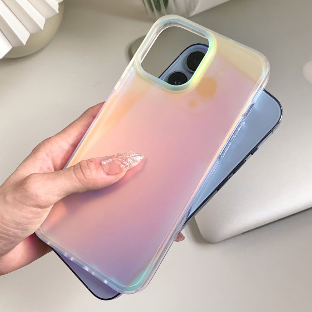 Ốp Điện Thoại TPU Mềm Nhám Trong Suốt Chống Sốc Màu Laser Sang Trọng Cho IPhone 11 12 13 14 Pro Max