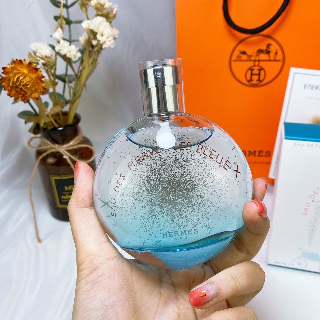 Nước Hoa Hermes 100ML Màu Xanh Dương / Cam / Xanh Dương Làm Quà Tặng Ngày Lễ Cho