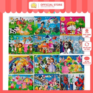 tranh ghép hình 56-80 mảnh - tranh xếp hình đồ chơi trẻ em thông minh phát triển trí tuệ cho bé vừa học vừa vui chơi