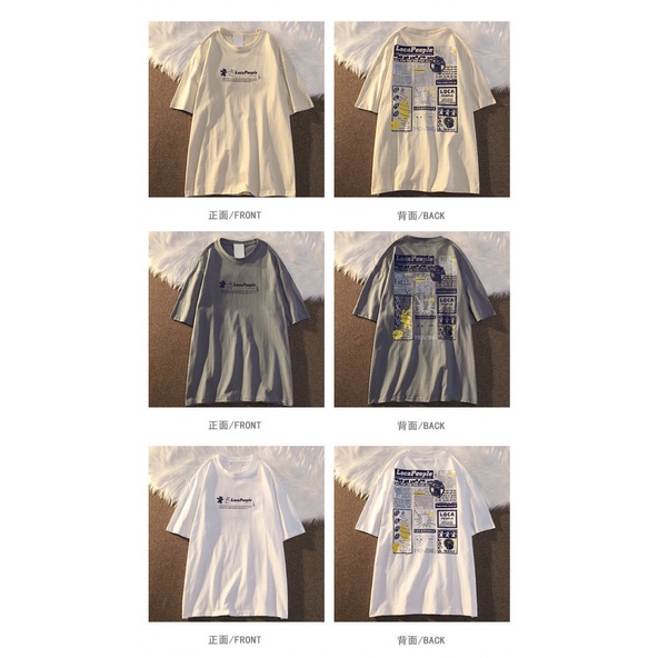 Áo Thun Tay Ngắn Chất Liệu 100% Cotton Cao Cấp Thời Trang Mùa Hè Dành Cho Cặp Đôi