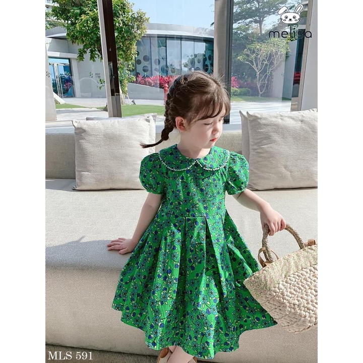Đầm Melisa xanh hoa