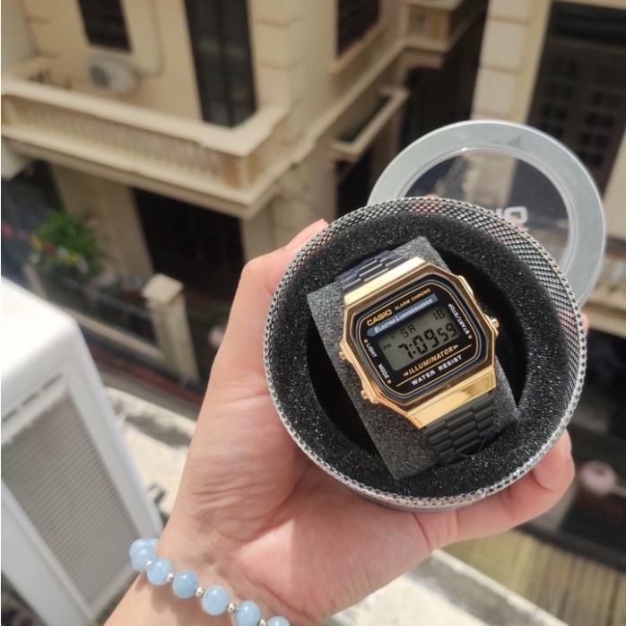 Đồng hồ Casio Nam A168WA-1WDF huyền thoại.