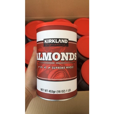 (453g) Hạnh nhân Mỹ Kirkland Almonds thơm ngon bổ dưỡng cho bà bầu, ăn kiêng, giảm cân ❤️ Mao Shop- Đồ ăn vặt dinh dưỡng