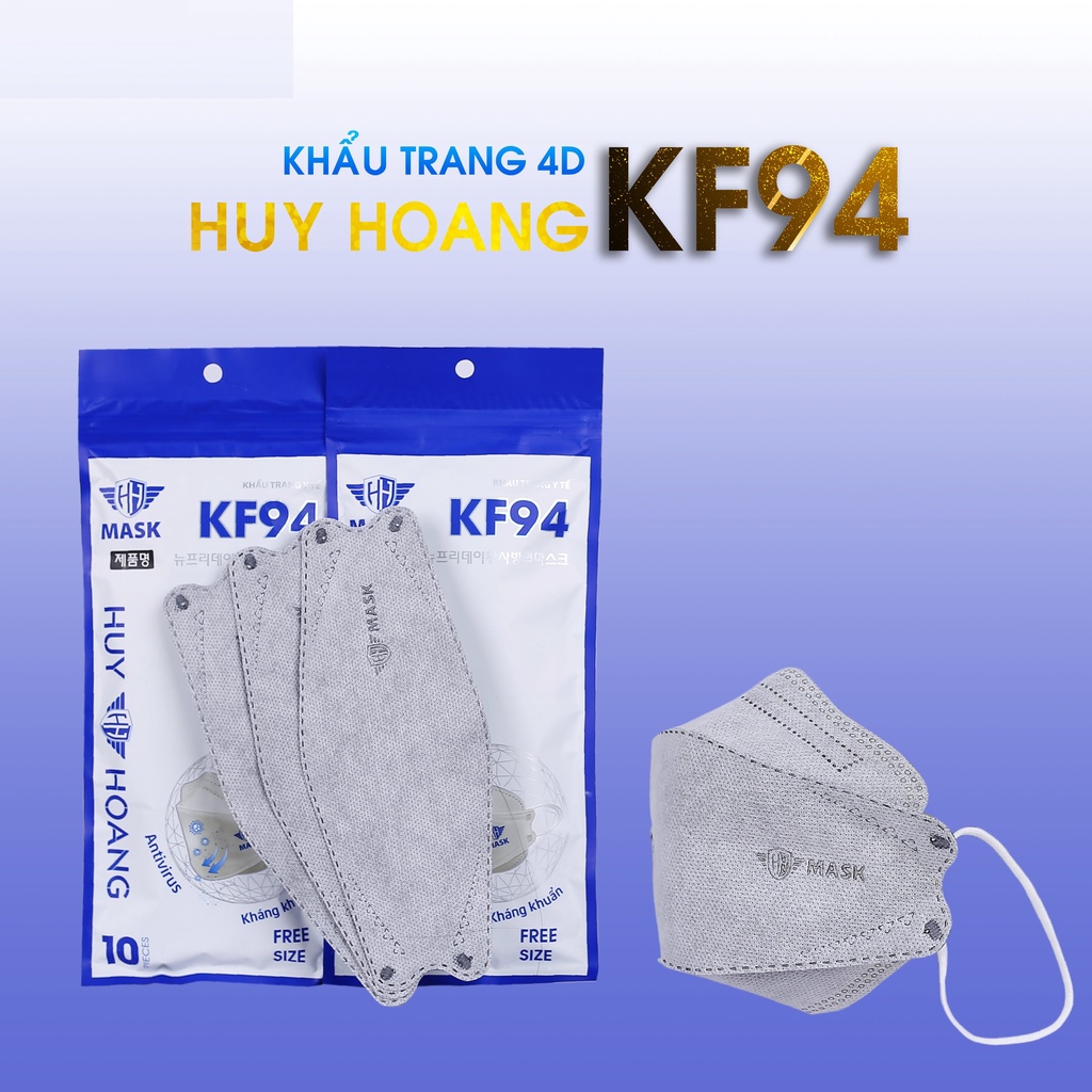 Thùng 300 chiếc khẩu trang 4d kf94 kháng khuẩn