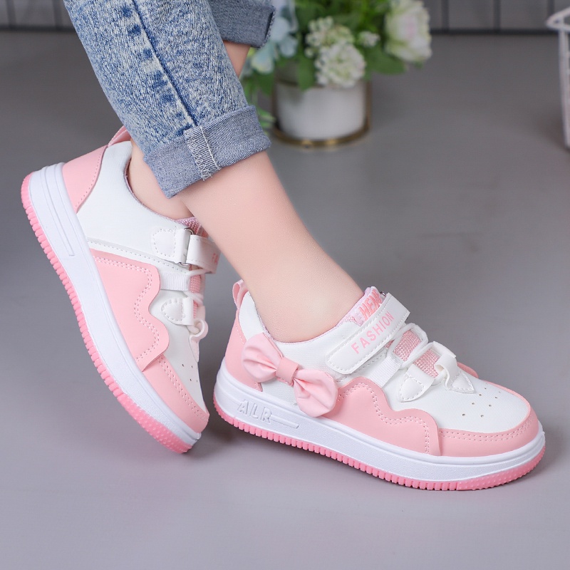 Giày Thể Thao Đế Mềm Chống Trượt Thoải Mái Phong Cách Hàn Quốc Cho Bé Gái