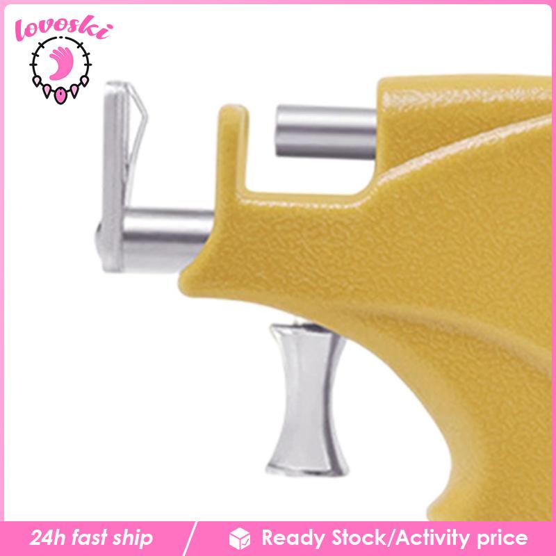 Dụng Cụ Xỏ Khuyên Tai Bằng Thép Không Gỉ Màu Vàng