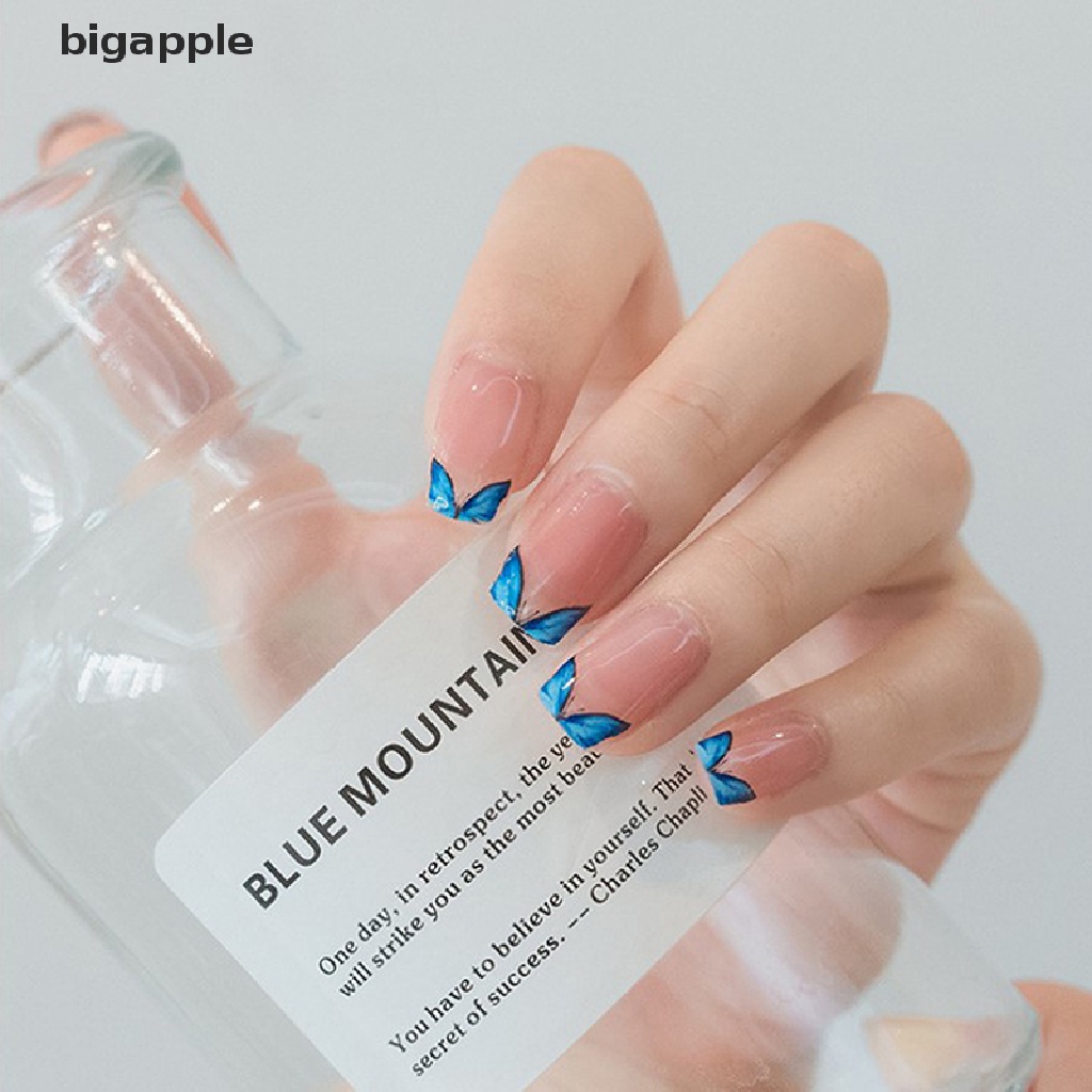 Miếng Dán Móng Tay Họa Tiết Bướm 5D Nghệ Thuật Độc Đáo Siêu Mỏng Tiện Dụng