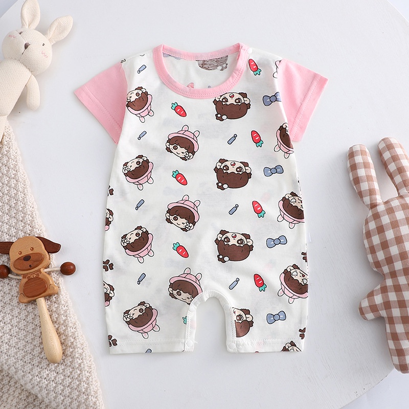 Body đùi bé gái hàng Quảng Châu chất cotton mềm mát, in hình đáng yêu