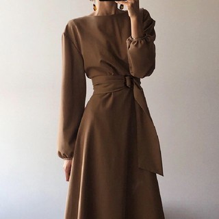 [ORDER] [ORDER] Đầm bẹt vai chiết eo Ulzzang
