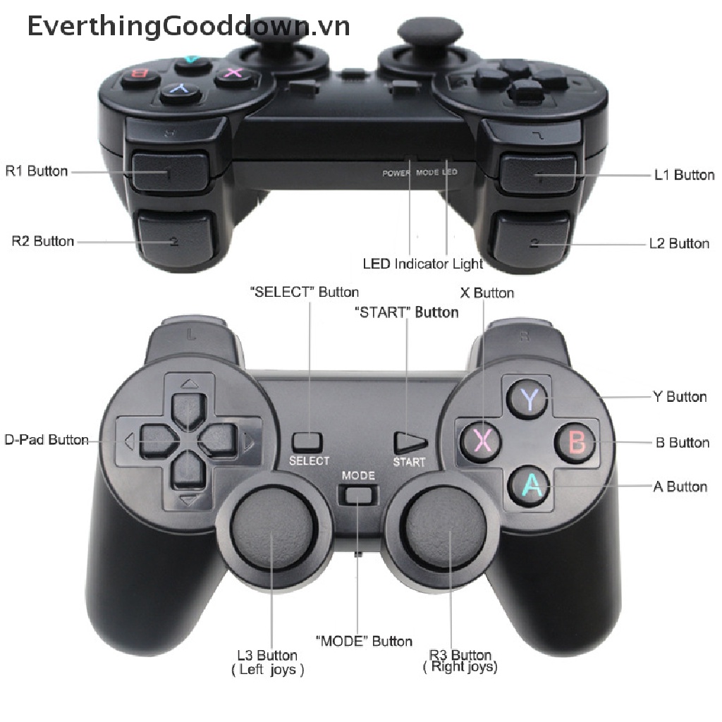 Tay Cầm Chơi Game Không Dây 2.4G Cho PS2 / PS3 Android Phone / TV Box / Smart TV Joy