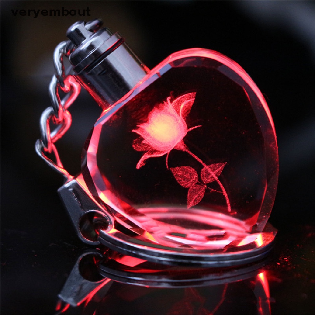 Móc Khóa Hình Trái Tim Đính Pha Lê Nhân Tạo Thời Trang