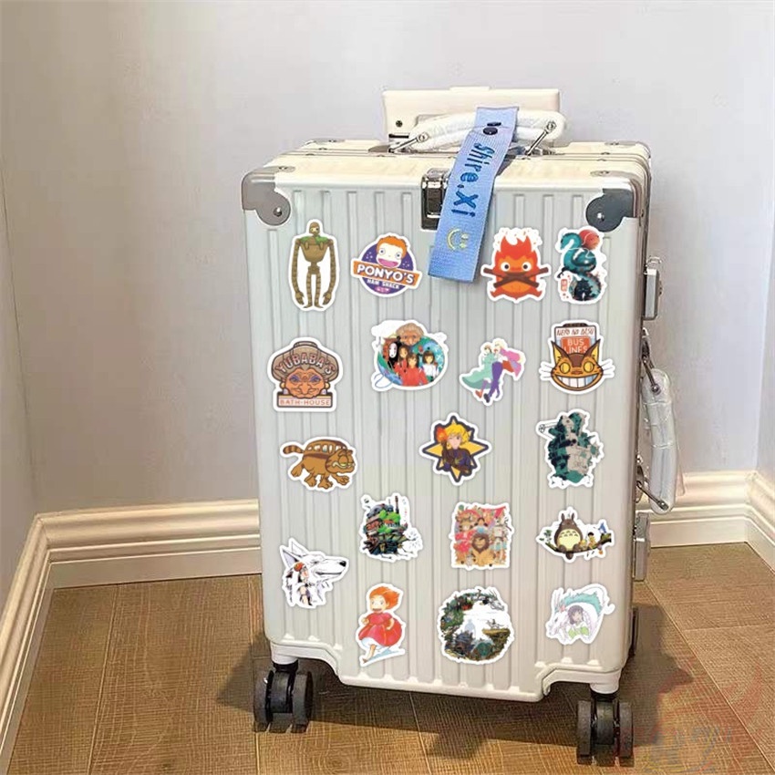 ❉ Miếng Dán Hình Anime Miyazaki Hayao Xinh Xắn ❉ Bộ 55 Sticker Chống Thấm Nước Họa Tiết Doodle Hợp Thời Trang