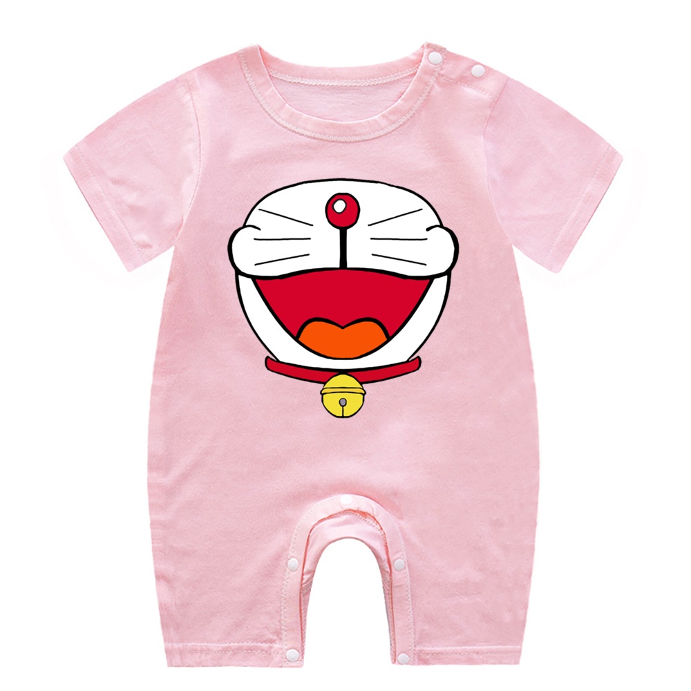 Doraemon Áo Liền Quần In Hình Doremon Đáng Yêu Cho Bé