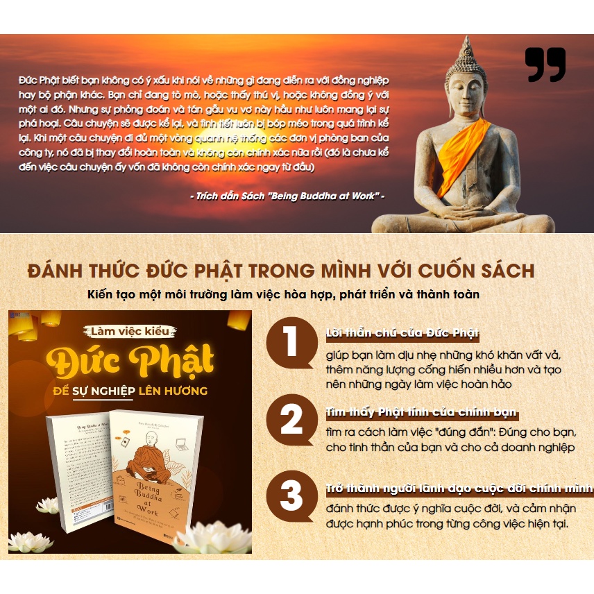 Being Buddha At Work - Ứng Dụng Giáo Lý Đức Phật Ở Chốn Công Sở Để Đạt Đến An Lạc Và Trí Tuệ - Sách Bizbooks