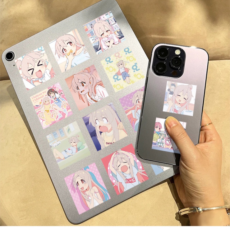 Miếng Dán Trang Trí Điện Thoại Chống Thấm Nước Họa Tiết Manga Nhật Bản Dễ Thương