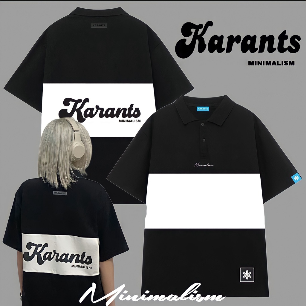 Áo Polo Karants Special Collection Premium - KR08, áo thun form có cổ bẻ local brand nam nữ unisex.