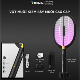 Vợt Muỗi Kiêm Bẫy Đèn Bắt Muỗi MiKaKo V36D 3 trong 1 an toàn chống giật