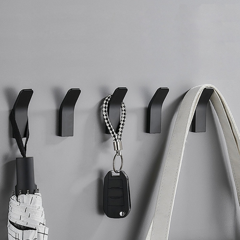 Set 5 Móc Treo Khăn Tắm Gắn Tường Bằng Nhôm Tiết Kiệm Không Gian