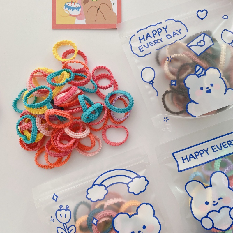 Khung Treo Đồ Dùng Em Bé Tiện Dụng Chất Lượng Cao❤Set 50 Dây Cột Tóc Co Giãn Màu Kẹo Ngọt Phong Cách Phương Tây Dễ Thương Cho Bé Gái
