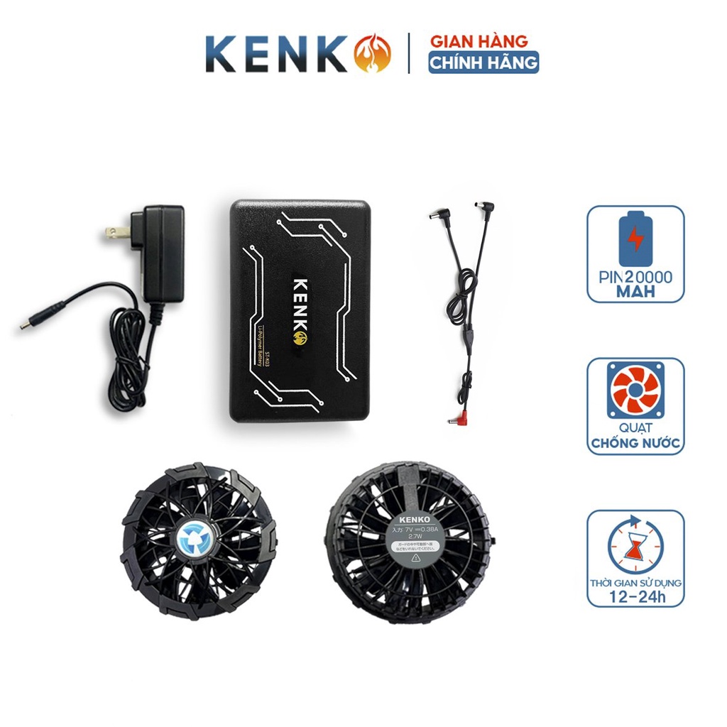 Pin quạt áo điều hòa KENKO K03 20000mAh phiên bản 2022