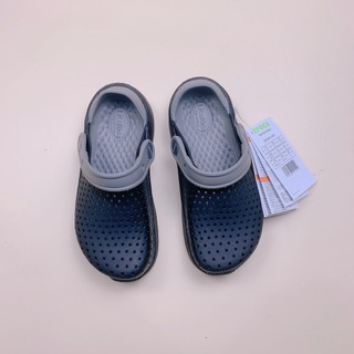 Sục Crocs Literide màu đen phối ghi