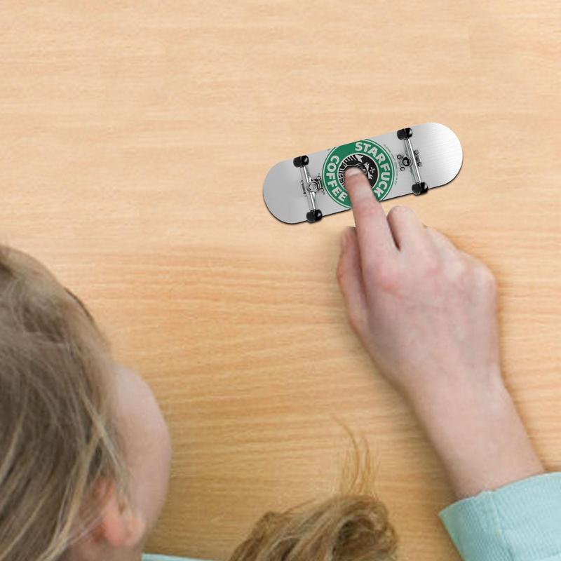 Ván Trượt Ngón Tay Mini Họa Tiết Vui Nhộn Ngón tay trượt ván giảm căng thẳng đồ chơi