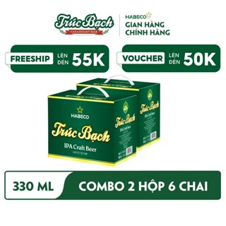 Combo 2 Hộp Bia Trúc Bạch IPA Craft - Hộp 6 chai 330ml