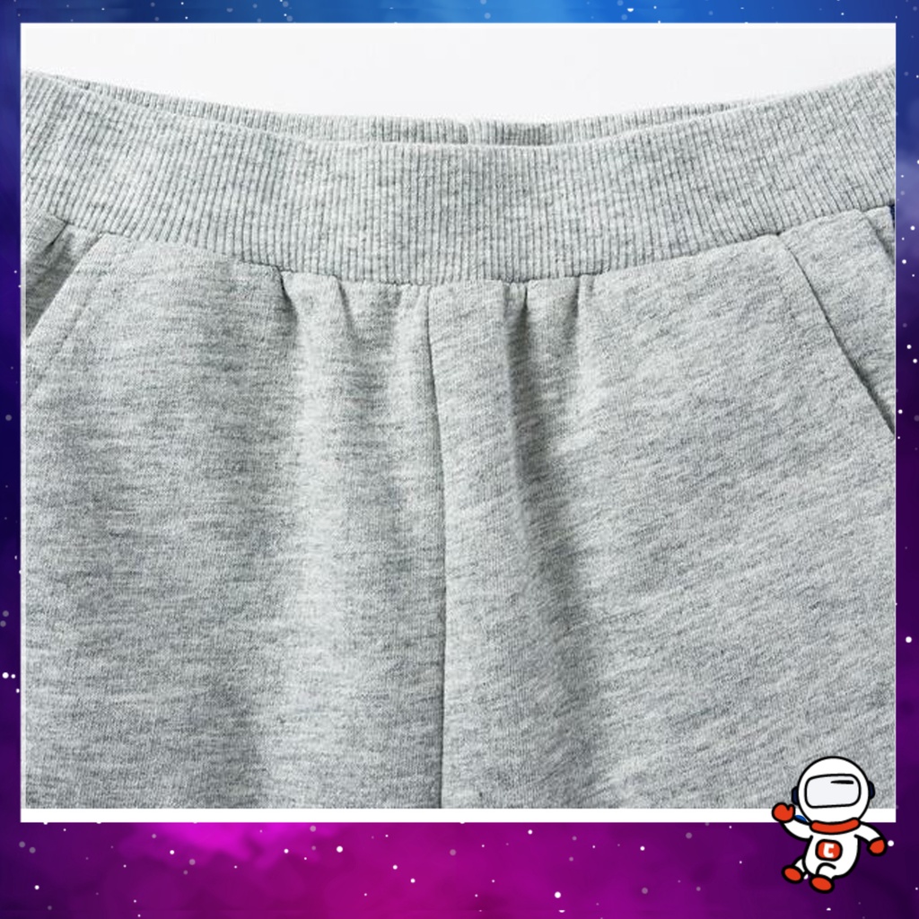Quần Cotton Bé Trai Dáng Lửng Màu Đen, Xám, Mặc Đi Học Đi Chơi Chất Liệu Mềm Mịn Mát