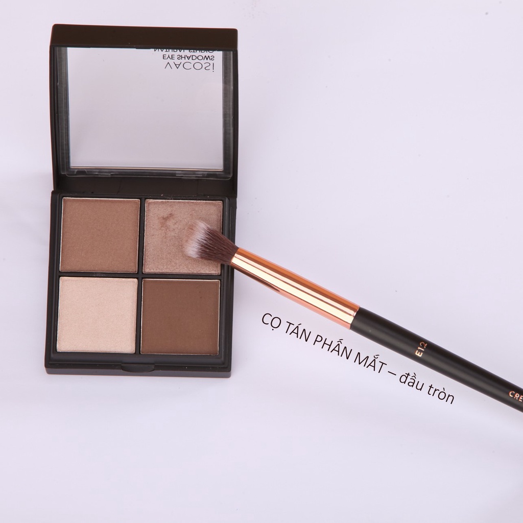 Cọ Tán Phấn Mắt E12 VACOSI Đầu Tròn VACOSI - E12 CREASE BLENDER BRUSH