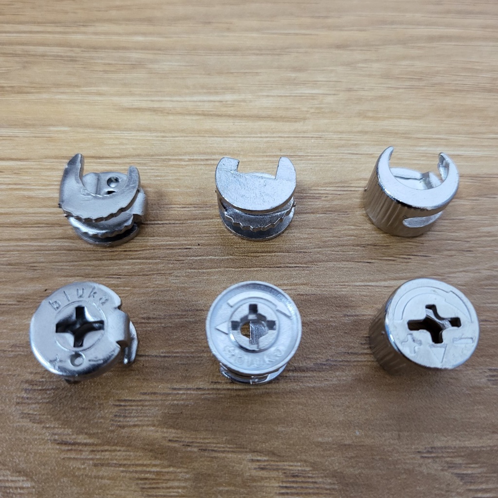 Combo 100 bộ ốc cam chốt liên kết 3 chi tiết 2 chi tiết liên kết ghép ván gỗ loại tốt_Giá sỉ