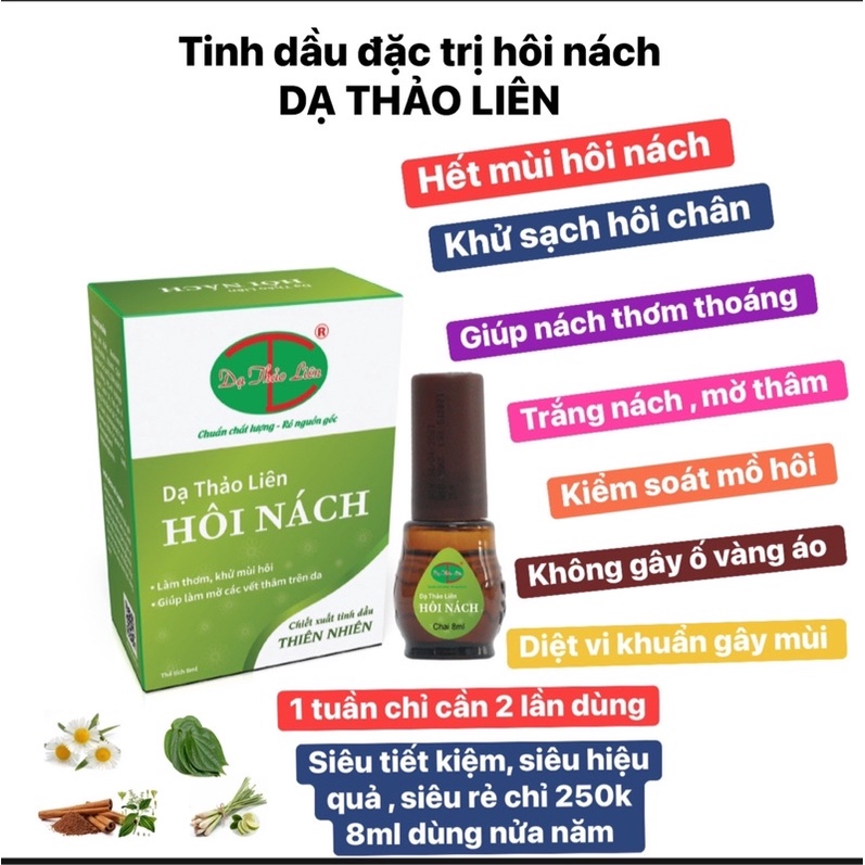 Serum Hôi Nách Dạ_Thảo_Liên Khử Hôi Nách Hôi Chân Hết Thâm Sáng Da