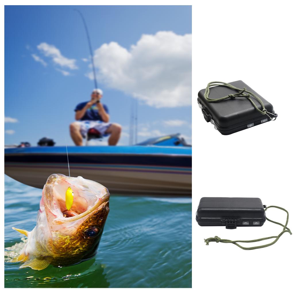 Bộ 2 Hộp Đựng Mồi Câu Cá Bằng Nhựa PVC Có Nắp Đậy Tiện Dụng