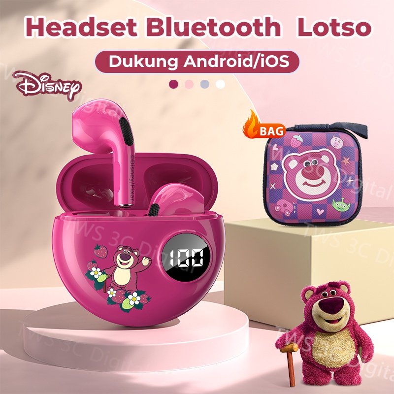 Tai Nghe TWS Bluetooth 5.3 Chính Hãng Disney Tích Hợp Mic Màn Hình LED Kỹ Thuật Số