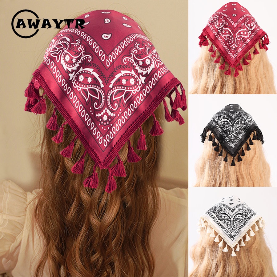 Khăn Turban Hình Tam Giác Phong Cách Bohemian Thời Trang Cho Nữ
