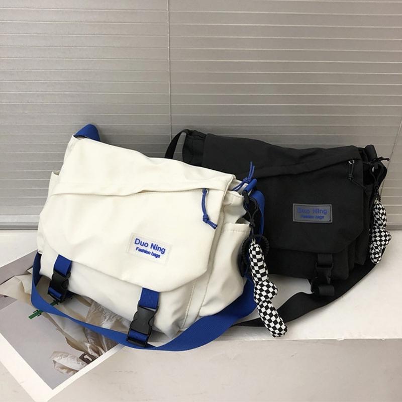 Túi tote đeo chéo nam nữ đi học đi chơi vải canvas size to, túi xách ulzzang unisex vải  thời trang rẻ đẹp OLUKA TĐV074