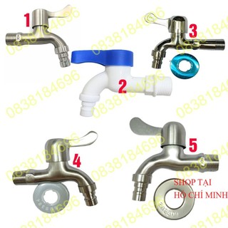 VÒI HỒ VÒI NƯỚC VÒI MÁY GIẶT  INOX 304 CAO CẤP, Dập ép Thủy Lực CHỌN THEO SỐ VÀ ẢNH TƯƠNG ỨNG NK19