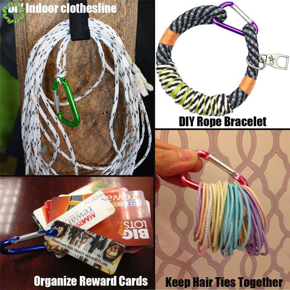 Móc Khóa Chữ D Bằng Hợp Kim Nhôm Đa Năng Cho Hoạt Động Ngoài Trời