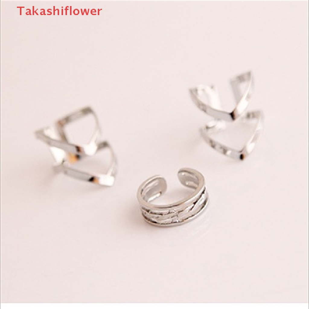 Bộ 3 Nhẫn Đeo Tay Thời Trang Cá Tính Cho Nữ