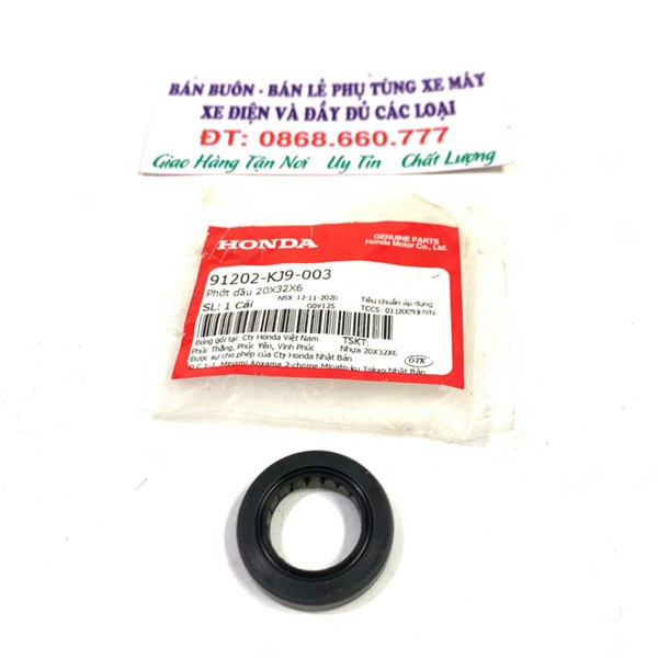 Phớt trục cơ xe ga 20x32x6 Zin Honda - 91202KJ9003