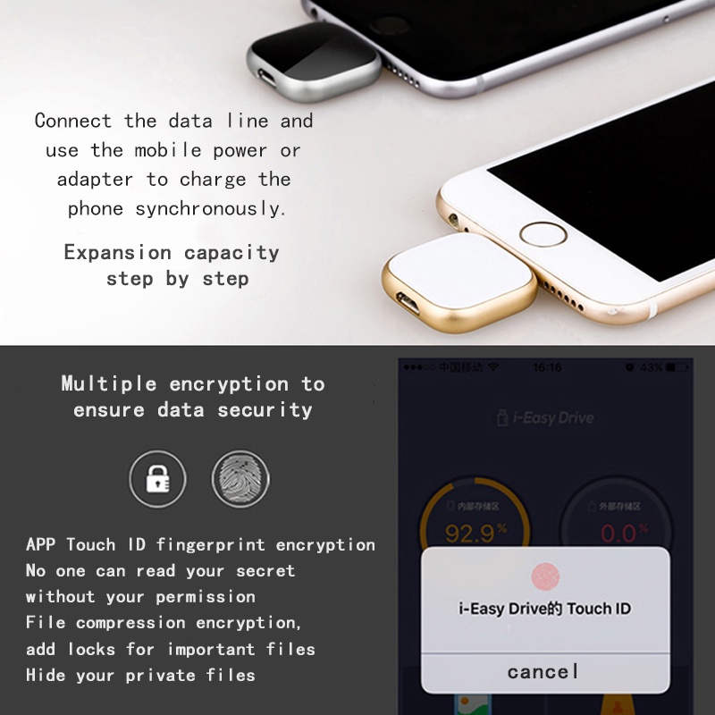 Doanh Số Bán Hàng! Ổ Đĩa Usb 1TB OTG Cho iPhone Samsung