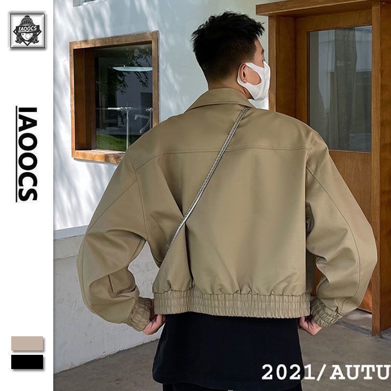 CROPPED JACKET - Áo khoác khaki lót dù streetwear nam nữ