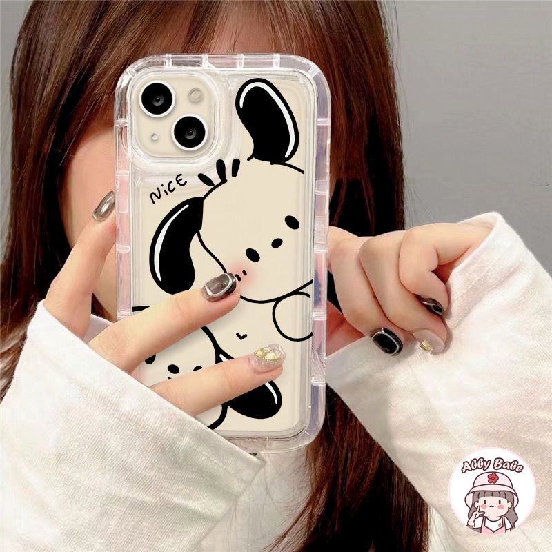 Ốp Điện Thoại TPU Mềm Trong Suốt Chống Mồ Hôi In Hình Pochacco Hoạt Hình Dễ Thương Cho IPhone 14 Pro Max 13 12 11 Pro Max