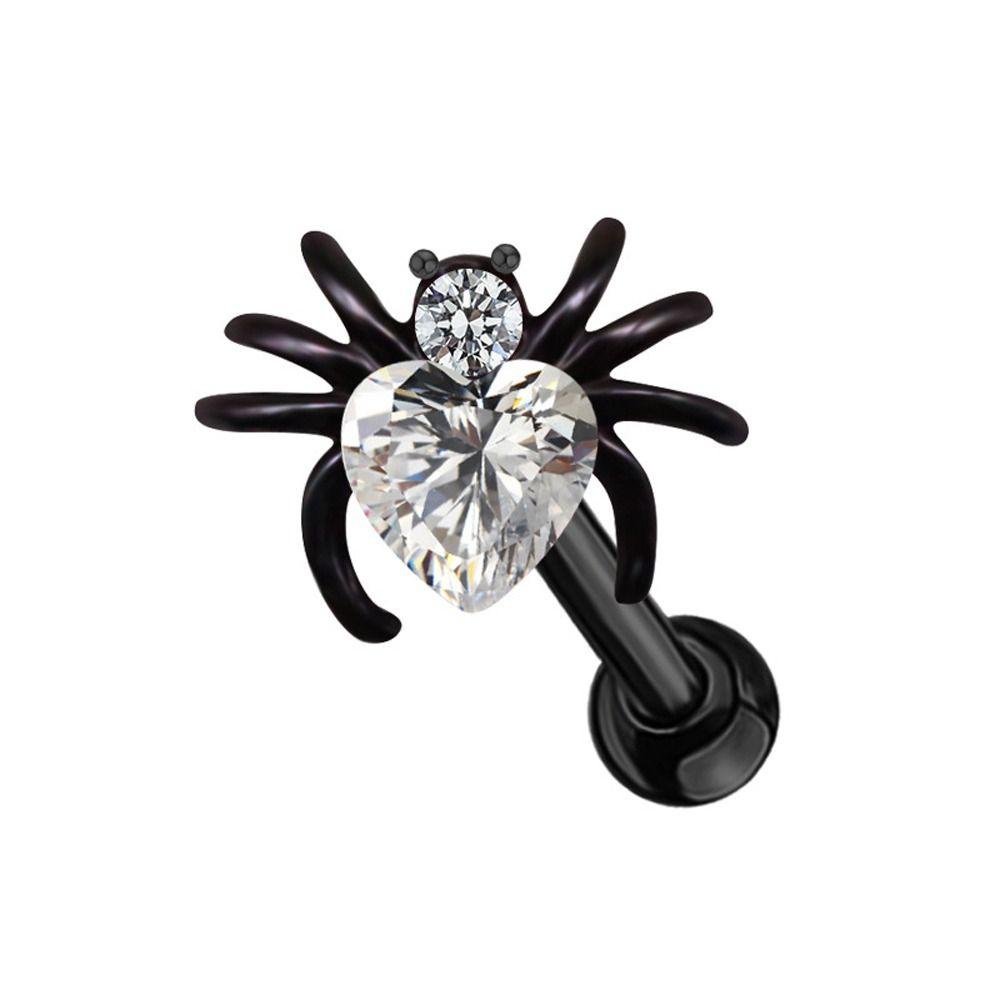 LOMBARD Khuyên Tai Xỏ Lỗ Nhiều Màu Sắc Phong Cách Ins Ngọt Ngào Cho Nữ