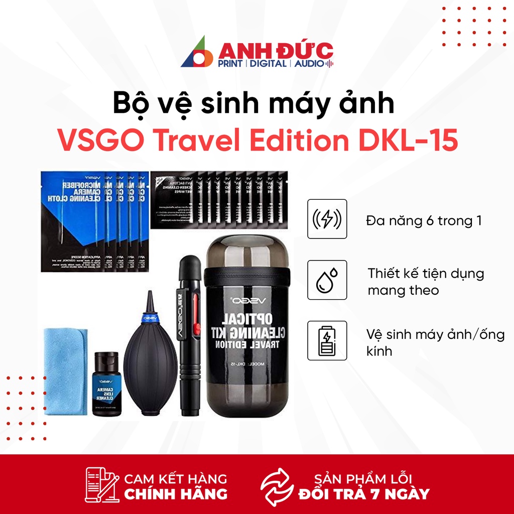 Bộ vệ sinh máy ảnh VSGO Travel Edition DKL-15