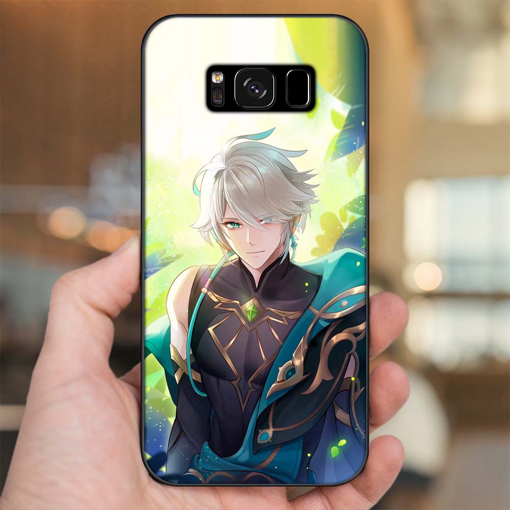 Ốp lưng Samsung S8, S8 Plus viền đen in hình Alhaitham Genshin Impact