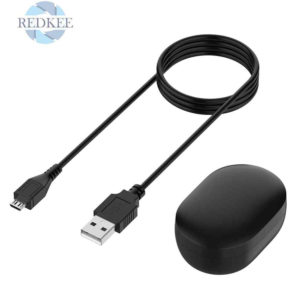 Bộ Hộp Sạc Không Dây Kèm Dây Cáp USB Cho Xiaomi Redmi AirDots TWS