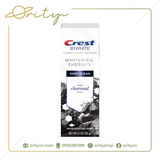 [Chính hãng] Kem đánh răng Crest 3D Whitening Therapy Charcoal Deep Clean